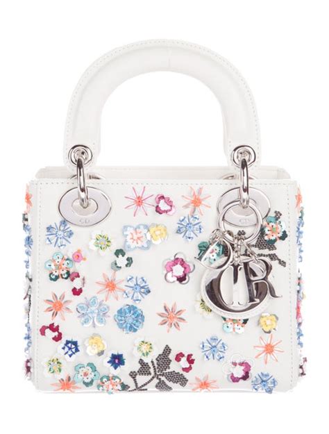 lady dior bag floral